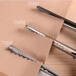 DIY Necessary Sewing Tools Tailors Scissors 3 5 7mm Wave Lace Dressmakers Shears Stainless Steel (New)