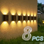Solar Up and Down Spot Lights Outdoor Street Wall Light Lamp Solar Powered (New)