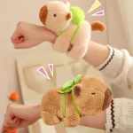 Cute Plush Doll Water Dolphin Doll Wrist Snap Ring Toys Plush Toys Capybara (New)