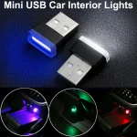 Mini USB LED Car Lights Car Interior Ambient Light Emergency Lighting Car Color (New)