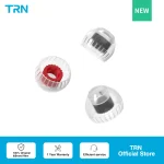 TRN T Ear Tips Silicone Eartips Double Support Structure Earphone 3 Pairs Headphone Headset (New)