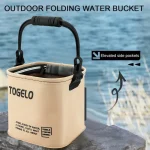Collapsible Handheld Fishing Bucket for Wild Fishing Live Fish Storage Pail with Fish (New)