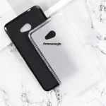 black protector on lumia640 case matte silicone tpu back (New)