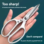 Stainless Steel Kitchen Scissors Handle for Cutting Chicken Bones Meat Fish Scissors Kitchen (New)