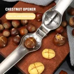 Stainless Steel Quick Chestnut Opener Quick Clip Walnut Pliers Cutter Opener Nut Cracker (New)