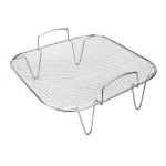 Stainless Steel Air Fryer Grill, Square Air Fryer Baking Rack, Kitchen Household Air (New)