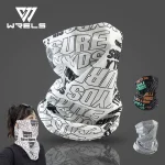 Ice Silk Sunscreen Face Mask Hip Hop Fashion Sunshade Hiking Travel Face Cover (New)