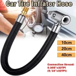 STONEGO Car Tire Inflator Hose Inflatable Air Pump Extension Tube Adapter Twist Tyre (New)