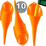 Car Long Stem Funnel Gasoline Oil Fuel Filling Tools Anti splash Plastic Oil Funnel (New)