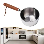 Stainless Steel Hot Oil Pot Milk Pan Stainless Steel Sauce Small Saucepan Cooking (New)