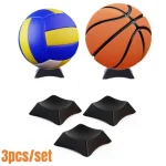 3 Black Multi purpose Ball Stand Display Holder Rack Support Base for Basketball Football (New)