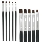5 Dental Resin Brush Pen Porcelain Teeth Shaping Nylon Dentistry Adhesive Composite Cement (New)