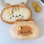 Cute plush pencil case Pencil case Large capacity cat creative pencil case (New)