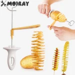 Spiral Potato Cutter Twisted Slice Potato Tower Whirlwind Potato Cut Diy Creative Fruit (New)