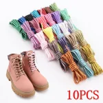 10 Round Glitter White Colorful Lurex Shoelaces Trendy Bright Shoelaces Sneaker White Casual (New)