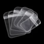 50 Lot Plastic DIY Jewelry Package Bags Transparent Anti Oxidation Organizer Display Necklace Storage Self (New)