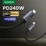 [80Gbps USB4] UGREEN USB C Full Function Cable 240W PD 3.1 Charging 16K@60Hz (New)
