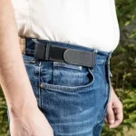 Fashion Comfortable Stylish Belt Mens Loop Buckle Free Belt Ultra soft No Buckle Elastic Belts (New)