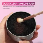 1 Piece Makeup Brush Cleaner Sponges Cosmetic Brush Drying Wash Eyeshadow Color Removal (New)