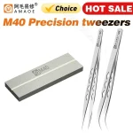 AMAOE M40 Diamond Whetstone trimming Tweezers Sharpening Blades Double-Sided (New)