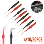 4 10 20 30V Car Tip Probes Diagnostic Tools Multimeter Test Leads Extention Back Piercing (New)