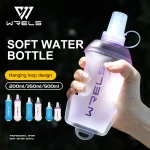 WRELS Outdoor Sport Water Bottle Camping Running Bicycle Soft Folding TPU Soft Flask (New)