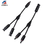 Solar Connectors Y Branch Parallel PV Adapter Cable Solar Panel Connector Wire Plug (New)