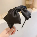 1 Fashion Oversize Solid Bow Hairbands Hair Hoops For Women Girls Party Hair (New)