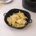 Air Fryer Silicone Liners Air Fryer Silicone Pot Reusable Silicone Air Fryer Liners (New)