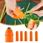 Silicone Thumb Knife Finger Protector Gears Cutting Vegetable Harvesting Knife Pinching Plant Blade (New)