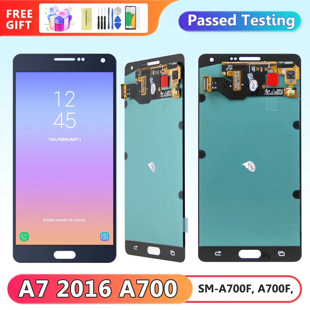 Se3b52c453ada457bb17dce6056bdb604s AMOLED Display Screen Samsung Galaxy A7 A700 A700F A700K (New) - Image 1