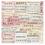 50 Retro Label Vocabulary Graffiti PET Stickers Luggage Notebook Water Cup Phone Case (New)