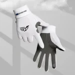 Ice Silk Gloves Breathable Lightweight Cycling Gloves Anti Slip Sunscreen Full Finger Gloves Outdoor (New)