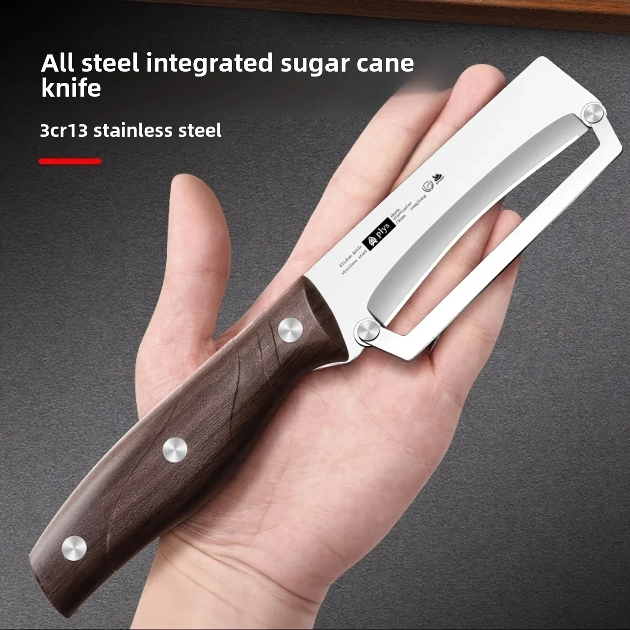 Se3fb08cf0026422795dd3db9d4c4ef74h Hot Sales Stainless Steel Peeler with Wooden Handle for Peeling and Slicing Fruits (New) - Image 1