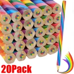 4-4 Colors Gradient Rainbow Pencils Crayons Pens Students (New)