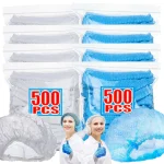 50 500 Disposable Sterile Bouffant Caps Work Cap Stretch Net Head Cover Non Woven (New)