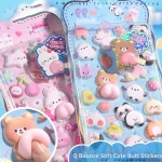 Cute Bunny Stereo Foam Stickers Self Adhesive Stickers for Scrapbooking DIY Crafts & Decoration (New)