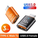 OTG USB 3 To Type C Adapter LED USB Female To Type C (New)