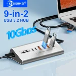 10Gbps USB 3.2 Docking Station USB Hub Type C Splitter with Card Reader (New)