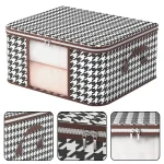 Visible Large Capacity Storage Box Portable Household Clothes Organizer With Handles Foldable Dustproof (New)