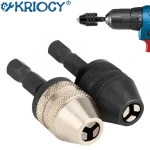 Keyless Drill Chuck Screwdriver Impact Driver Adaptor 46026  Hex Shank Drill Bit (New)
