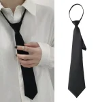 Unisex Ties Retro Silky Narrow Neck Tie Slim Smooth Womens Bow Tie Korean (New)