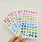 5 colored star stickers   perfect for DIY crafts, planner decorations, and journal (New)