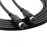 4Pin DIN Male Connectors Cable R1700BTR1600TIII 4Pin Speaker Cord (New)