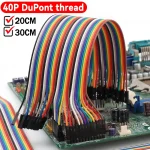 Jumper Wire 40Pin DuPont Line DuPont Cable Connection 20cm/30cm Male (New)