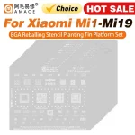 Amaoe MI:10/2/3/17/8/9/11/12/13/14/15/16 BGA Reballing Stencil SM7150 RAM SM8150 CPU (New)