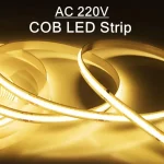 1 5m 220V Flexible Tape Lights COB LED Strip Light Smart IC No Need (New)