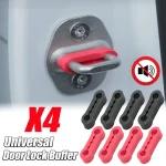 4 Car Door Shock Absorber Universal Car Door Buckle Soundproof Deadener Damper Cushion (New)