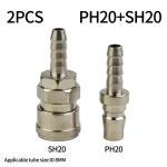 2 Pneumatic Fitting European Standard EU Euro Type Quick Coupling Connector Coupler For (New)