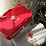 Health Medicine First Aid Kit Oxford Cloth Portable Travel Storage Emergency Kit Tote (New)